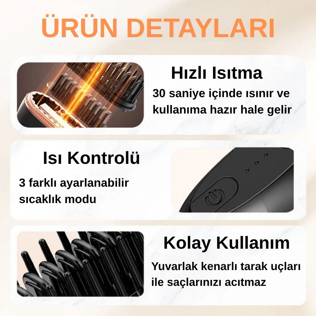 Mini Düzleştirici Tarak